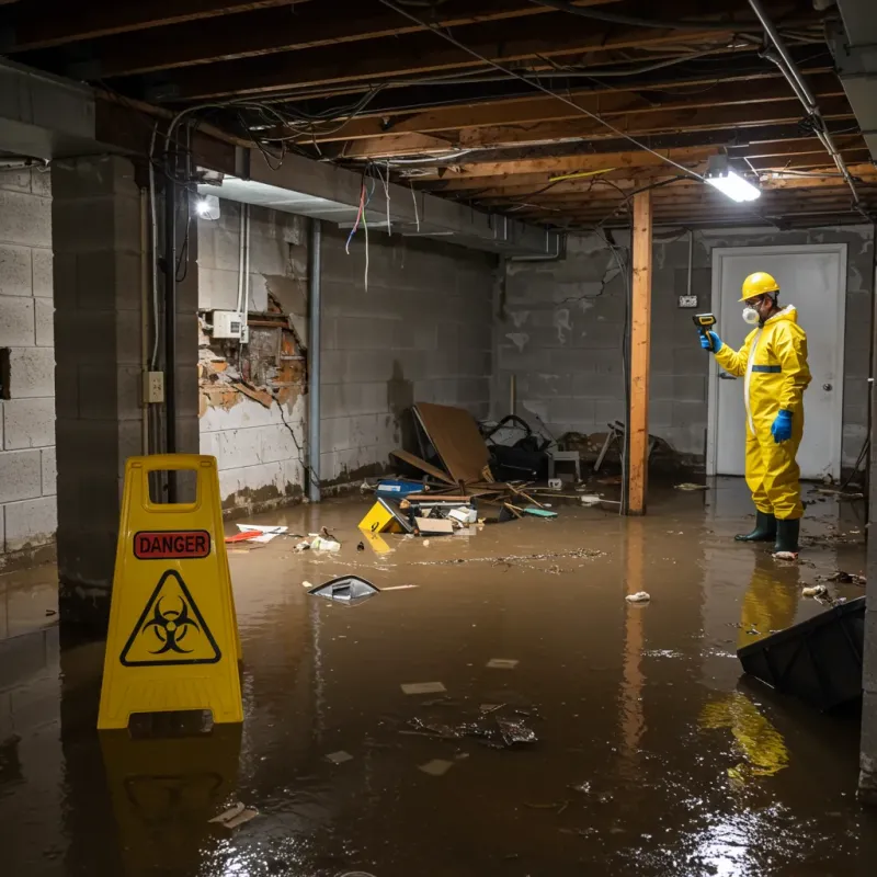 Flooded Basement Electrical Hazard in Habersham County, GA Property